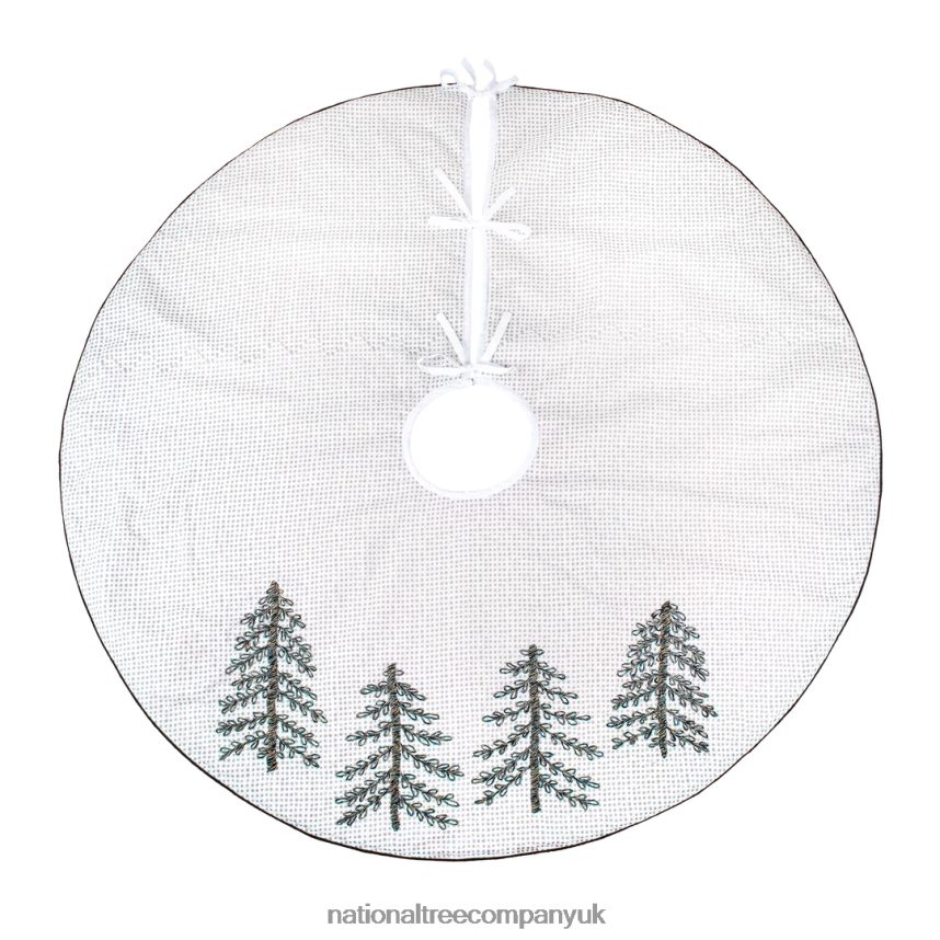decoration | National Tree Company 52 HGTV Home Collection Embroidered Evergreens Tree Skirt F2L4F574
